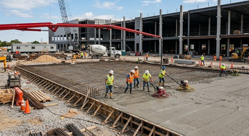 Commercial Slab Construction in Pasco County, FL